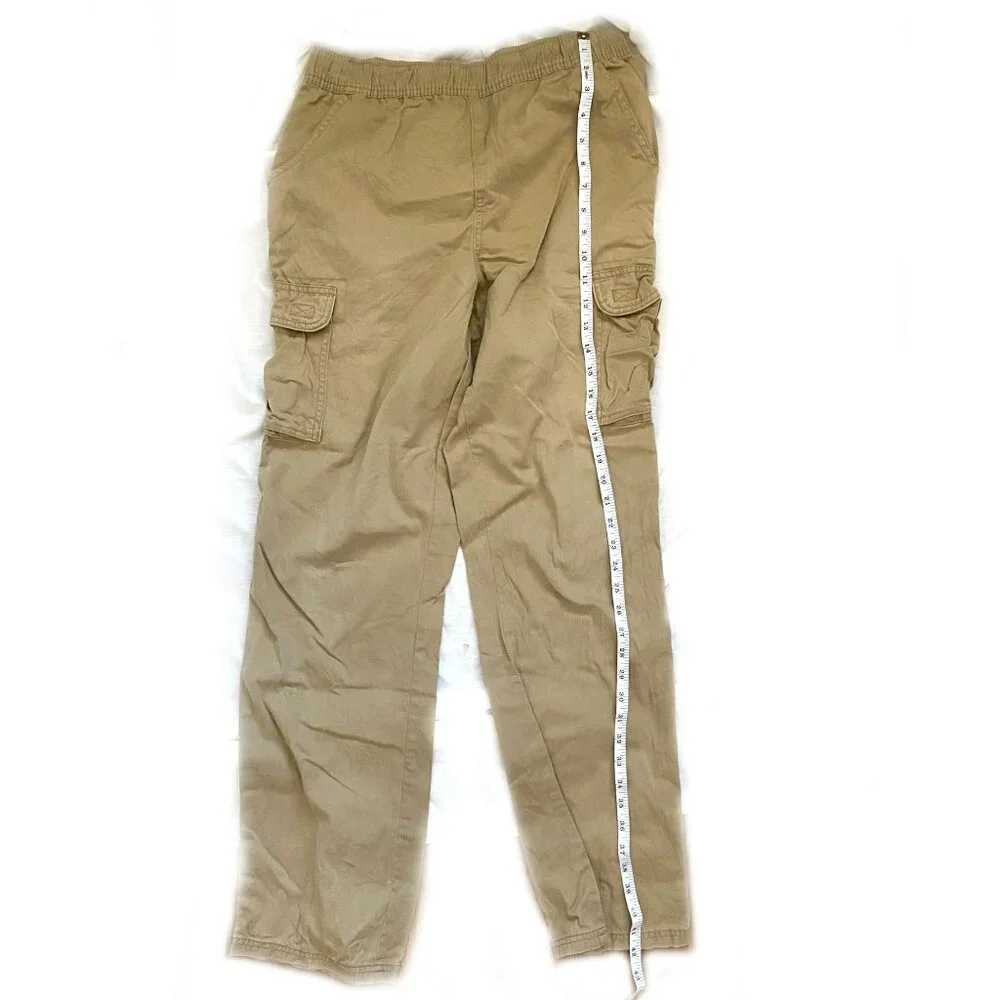 The Children's Place Boys' Pull on Cargo Pants, 3 pcs, Tan, Size 18, Preowned